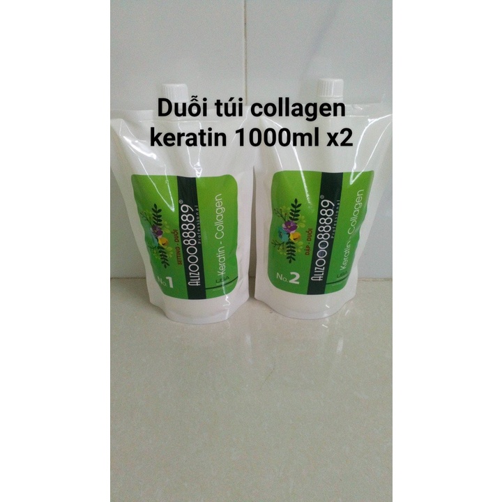 duỗi túi collagen keratin 1000ml x 2 - Duỗi túi collagen - Duỗi túi keratin - Duỗi collagen - Duỗi k