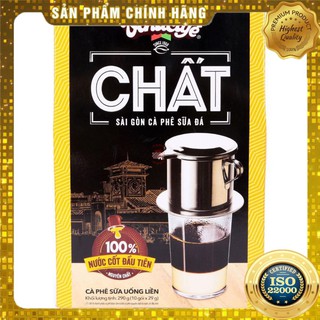 [ Yams Mart ] Vinacafe Chất - Sài Gòn Cà Phê Sữa Đá Hộp 10 Gói x 29G