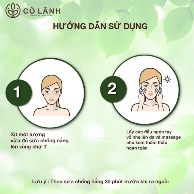 Sữa chống nắng vật lý cho mẹ bầu Cỏ Lành 60G