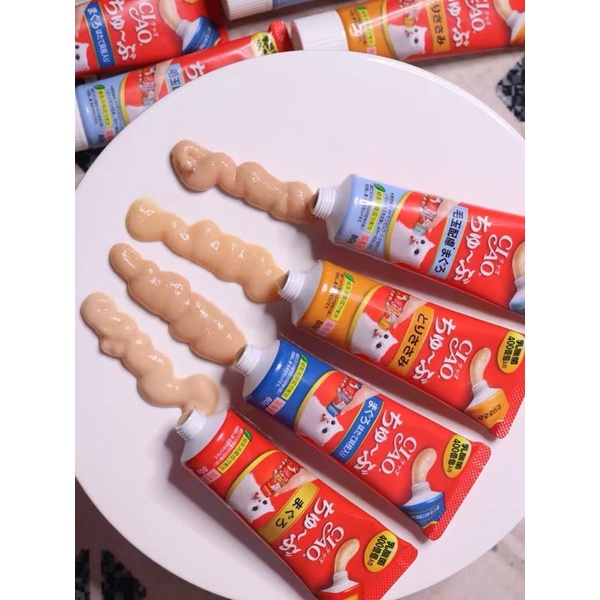 Kem dinh dưỡng - Súp thưởng Ciao Churu cho mèo (tuýp 80gr)
