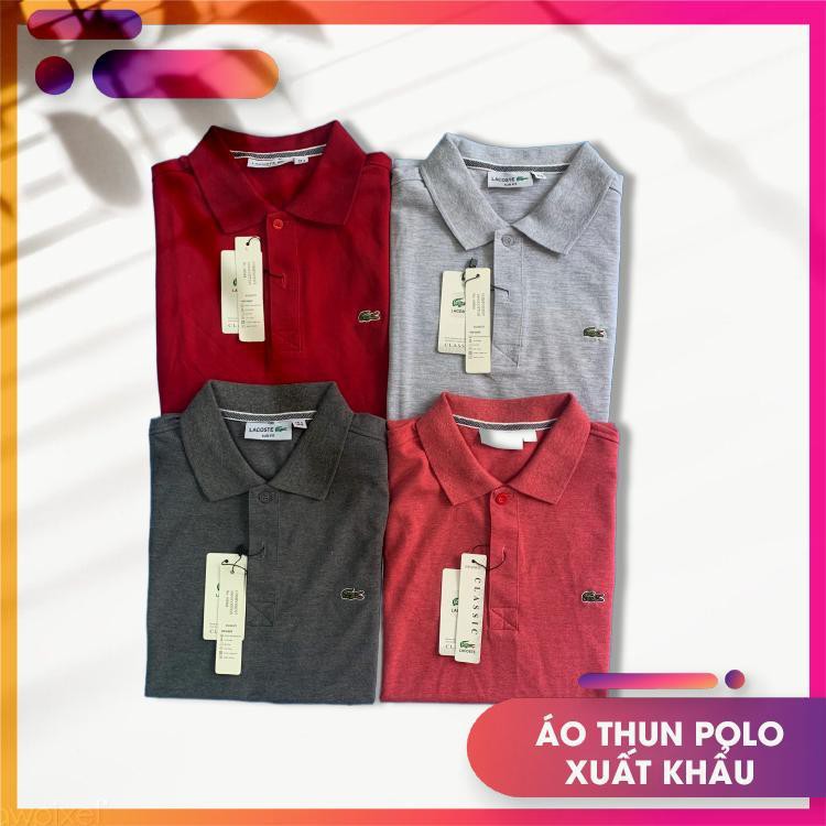 [Áo xuất khẩu] Áo thun polo cá sấu cotton cao cấp dành cho Nam form dáng chuẩn