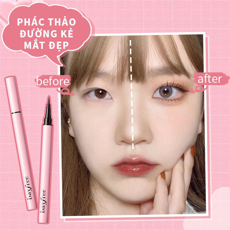 Bayfree bút kẻ mắt dạng lỏng siêu mịn kẻ mắt nước  lâu trôi  nước không trôi 10g
