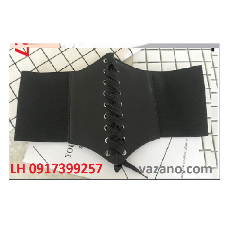 Thắt lưng Dây nịt nữ bản rộng 12 phân thời trang Hàn Quốc