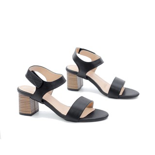 [Quai Dán Tiện Lợi] Giày Sandal Cao Gót 5cm Quai Dán Đế Gỗ Pixie 5245