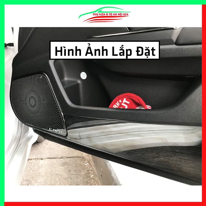 Bộ ốp tapli Civic 2016-2021 vân Titan chống xước va đập khi mở cửa và làm đẹp xe