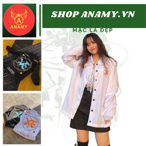 Áo Khoác Dù Chống Nắng Cặp Đôi Cho Nữ Cho Nam cúc gài Unisex Form Rộng Có 2 Màu Jacket Ulzzang