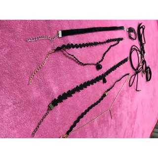 [ Bộ 10 vòng Mẫu 1]Set 10c vòng Choker mẫu 1