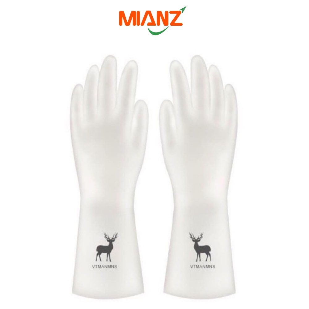 Găng tay caosu non họa tiết con hươu siêu bền, siêu dai phù hợp cho các chị nội trợ gia đình Mianz Store