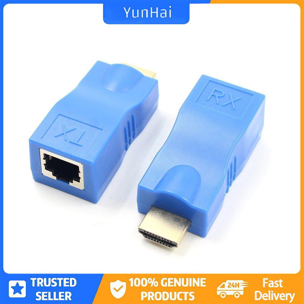 Bộ phát nối dài tương thích HDMI Bộ chuyển đổi TX / RX Bộ điều hợp Ethernet LAN không có HP