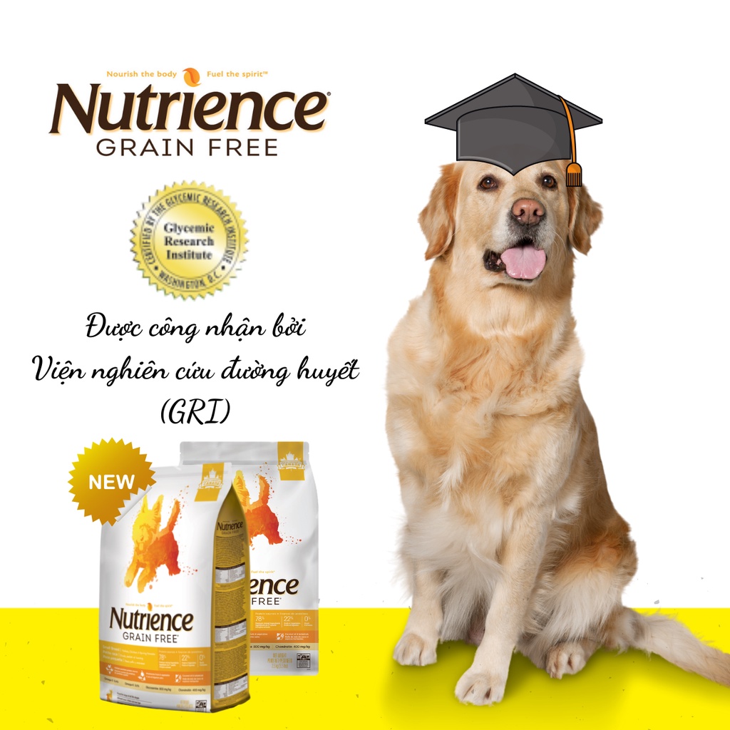 Hạt Nutrience Grain Free không ngũ cốc cho chó trưởng thành túi 2,5kg