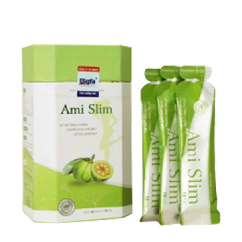 Gói Uống Ami Slim Giúp Giảm Mỡ Thừa Tăng Cường Chuyển Hóa Chất Béo Giúp Giảm Cân Giữ Dáng Hộp 20 Gói - Cobo Pharmacy