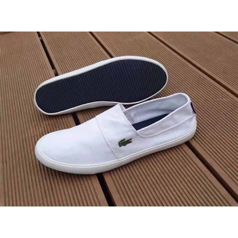 giày lười vải nam nữ đều đi được lacoste