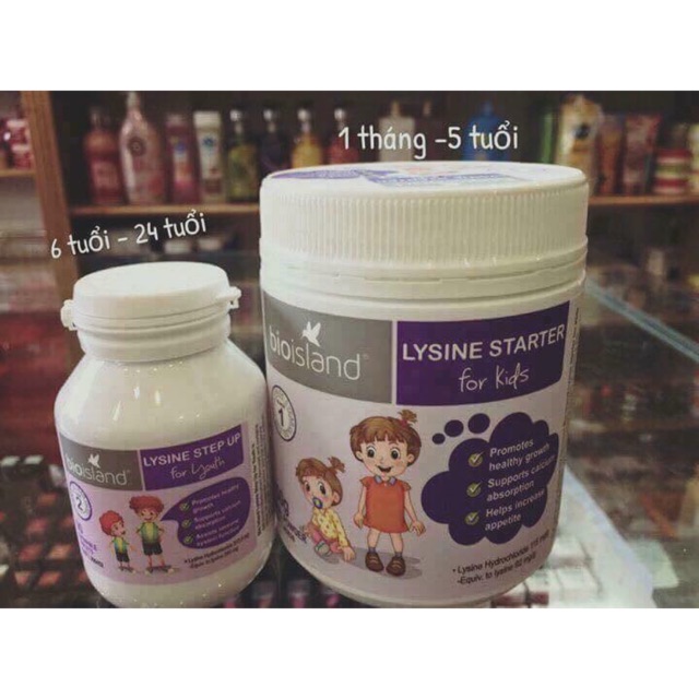 Bột Lysine Bio Islang Úc tăng chiều cao