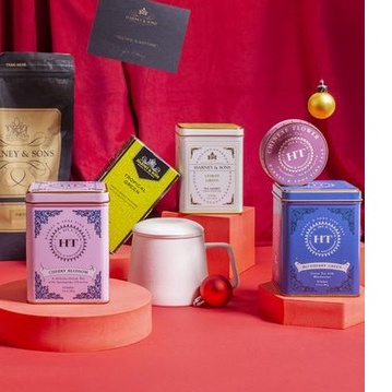 Trà xanh việt quất vanilla Harney and Sons hộp thiếc 20 túi