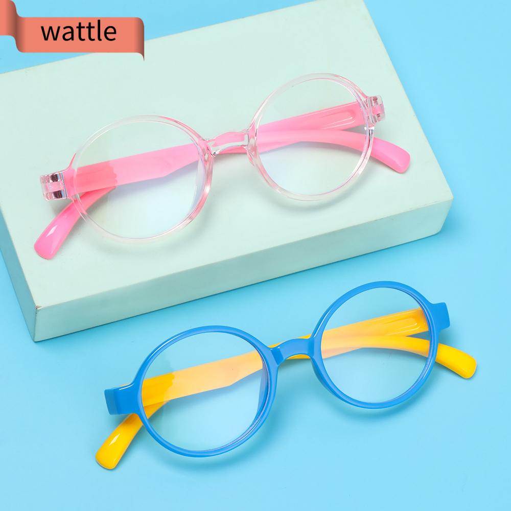 WATTLE Ultralight Children Goggles Radiation Protection Silicone Eyewear Anti-blue Light Glasses Vision Care Soft Frame Anti-blue Rays Boys Girls Fashion...