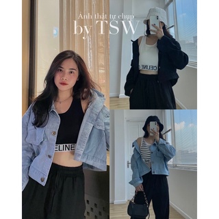 Áo ba lỗ croptop sporty
