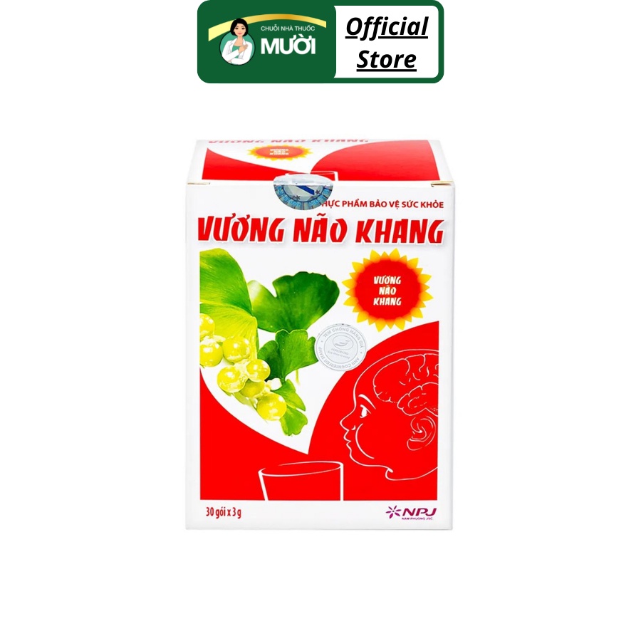 Vương Não Khang - Bột uống tăng cường trí não cho trẻ - NPJ - Hộp 30 gói