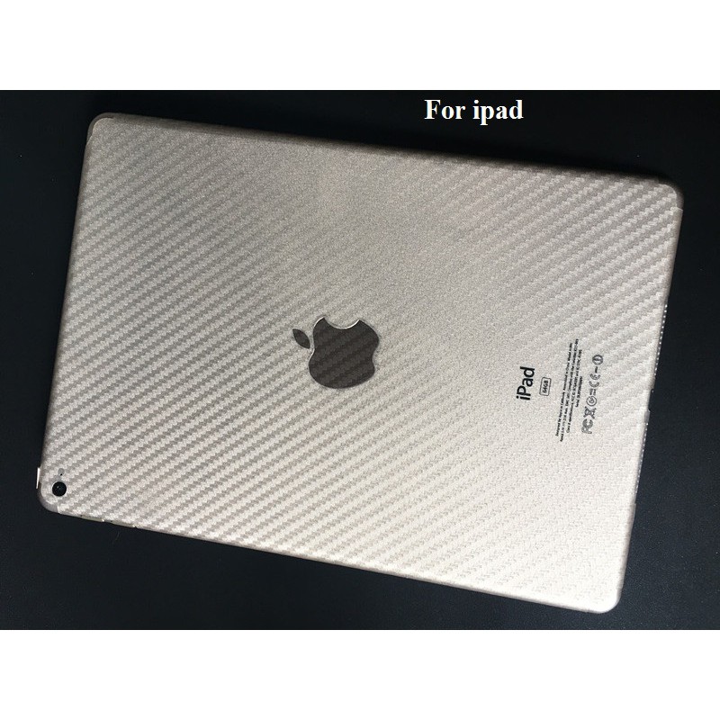 Miếng dán mặt lưng vân Carbon 3D tổng hợp cho các loại iPad - Hàng nhập khẩu - H_Shop_VN