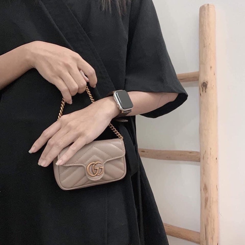 Túi Gucci mamont nano size 11 Full box