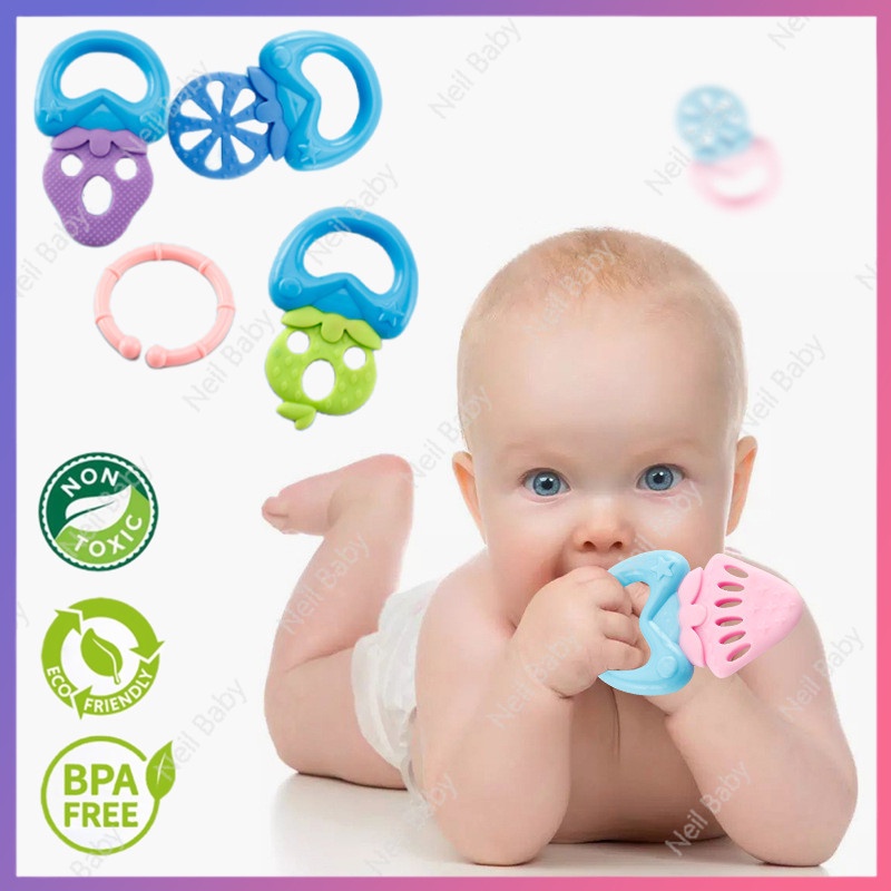 Bộ 5 Thanh silicone Ngậm Mọc Răng Cho Bé