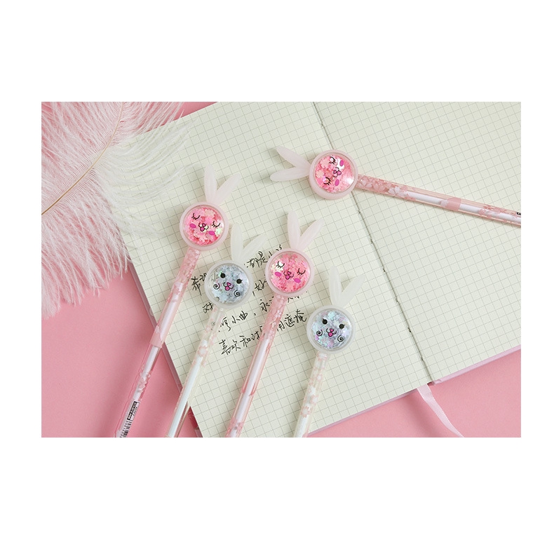 Bút Bi Nơ Sequin Dễ Thương Cho Học Sinh
