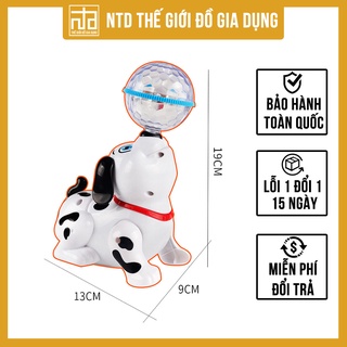 Đồ chơi cún con xoay 360 độ theo nhạc vui nhộn tặng kèm pin