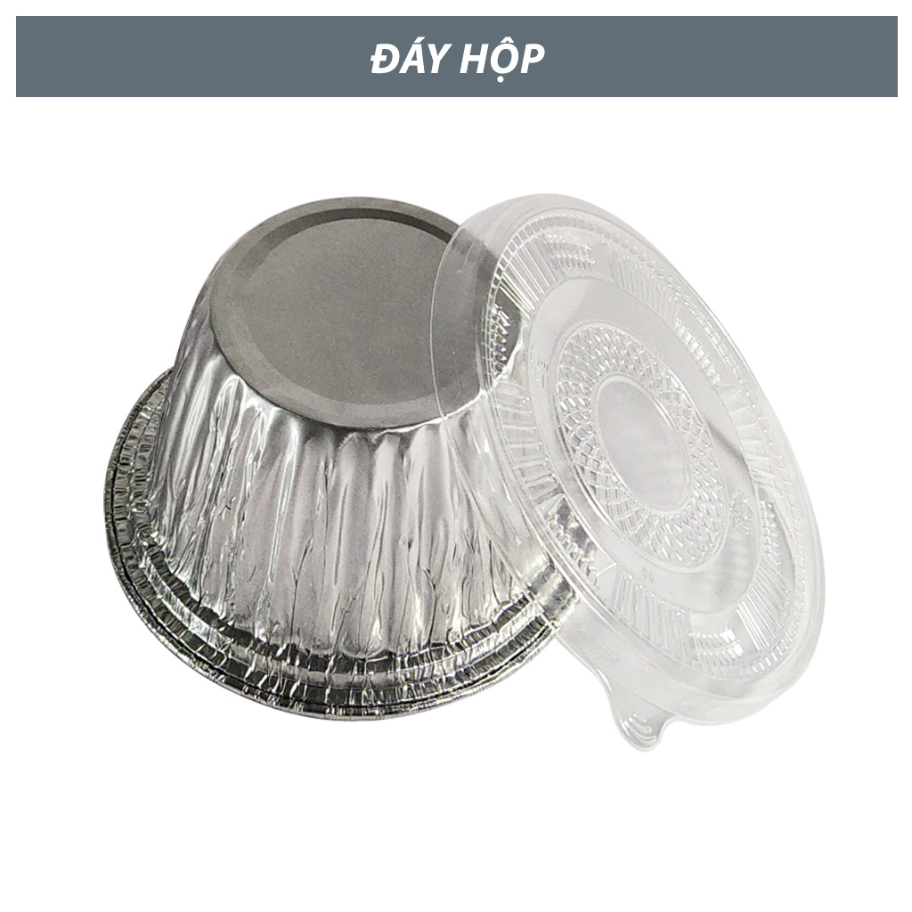 Set 10 khay nhôm Ftc chén nhôm tròn 400ml hàng đẹp giá ưu đãi MS120