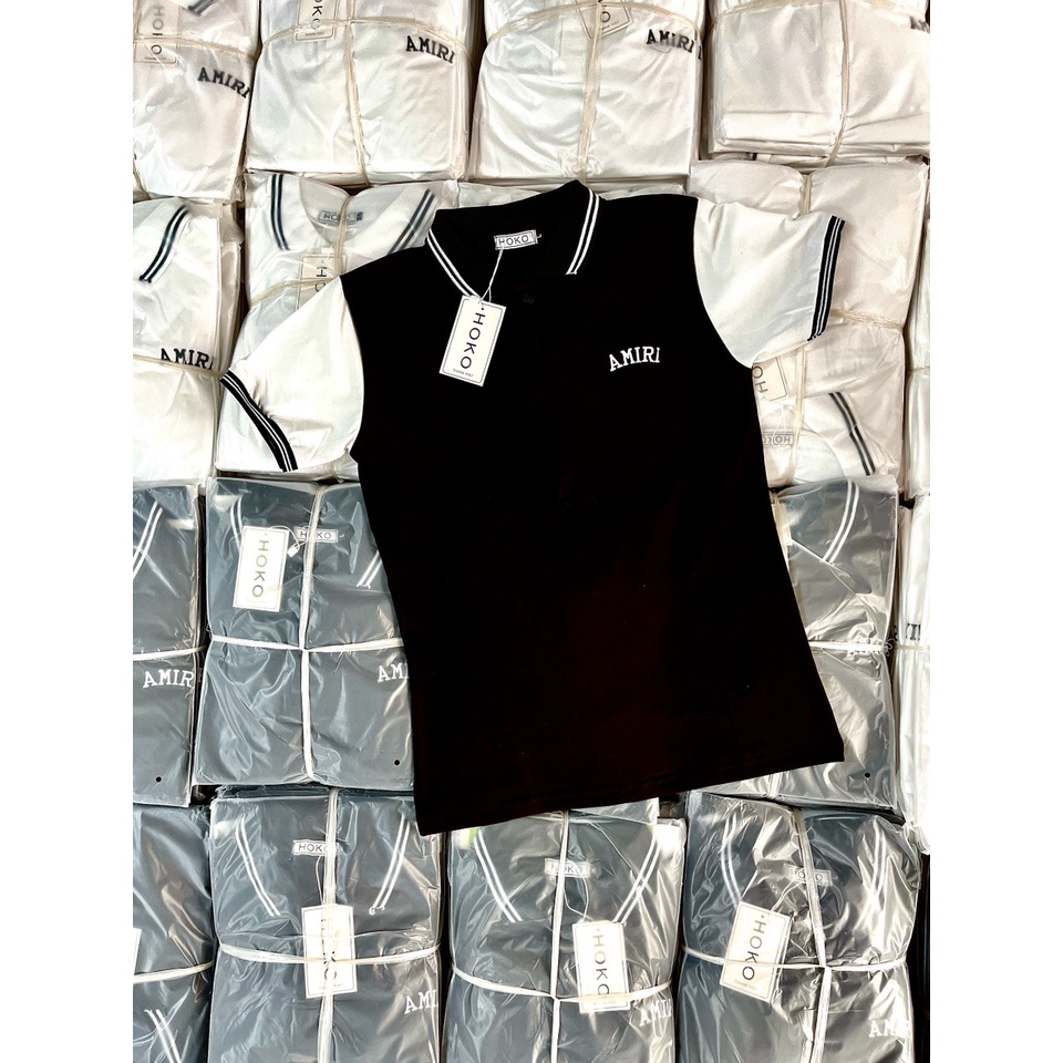 Áo thun nam POLO AMIRI vải cotton thoáng mát dày,chuẩn form,trẻ trung,phong cách