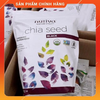 Hạt chia nutiva organic chia seed 907g hàng usa xách tay 💝freeship💝 hat chia organic nuvita cao cấp nhập khẩu usa hcm
