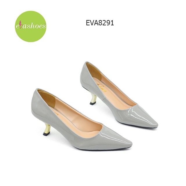 [Mã BMBAU50 giảm 7% tối đa 50K đơn 99K] Giày Cao Gót Đế Ánh Kim Evashoes - Eva8291(Màu Đen, Kem, Ghi)