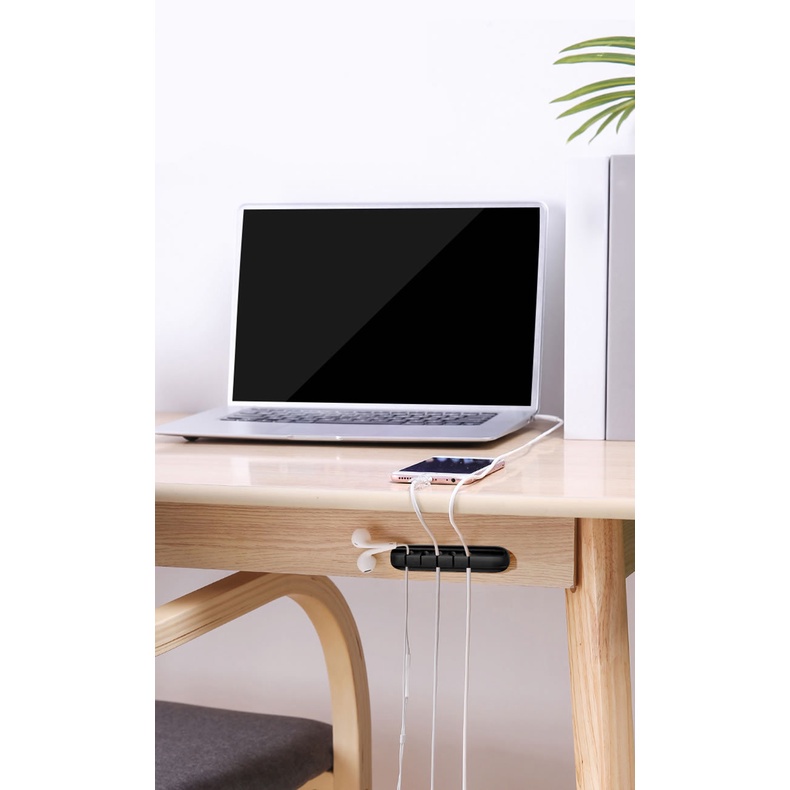 Nẹp cố định dây điện SOSAMA nẹp giữ dây điện, dây sạc, chuột, bàn phím, tai nghe tiện dụng TA-001229