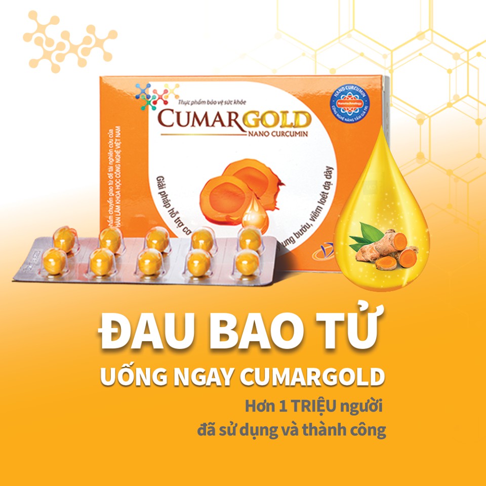 CumarGold - Giải pháp hỗ trợ đau dạ dày - Hộp 30 viên