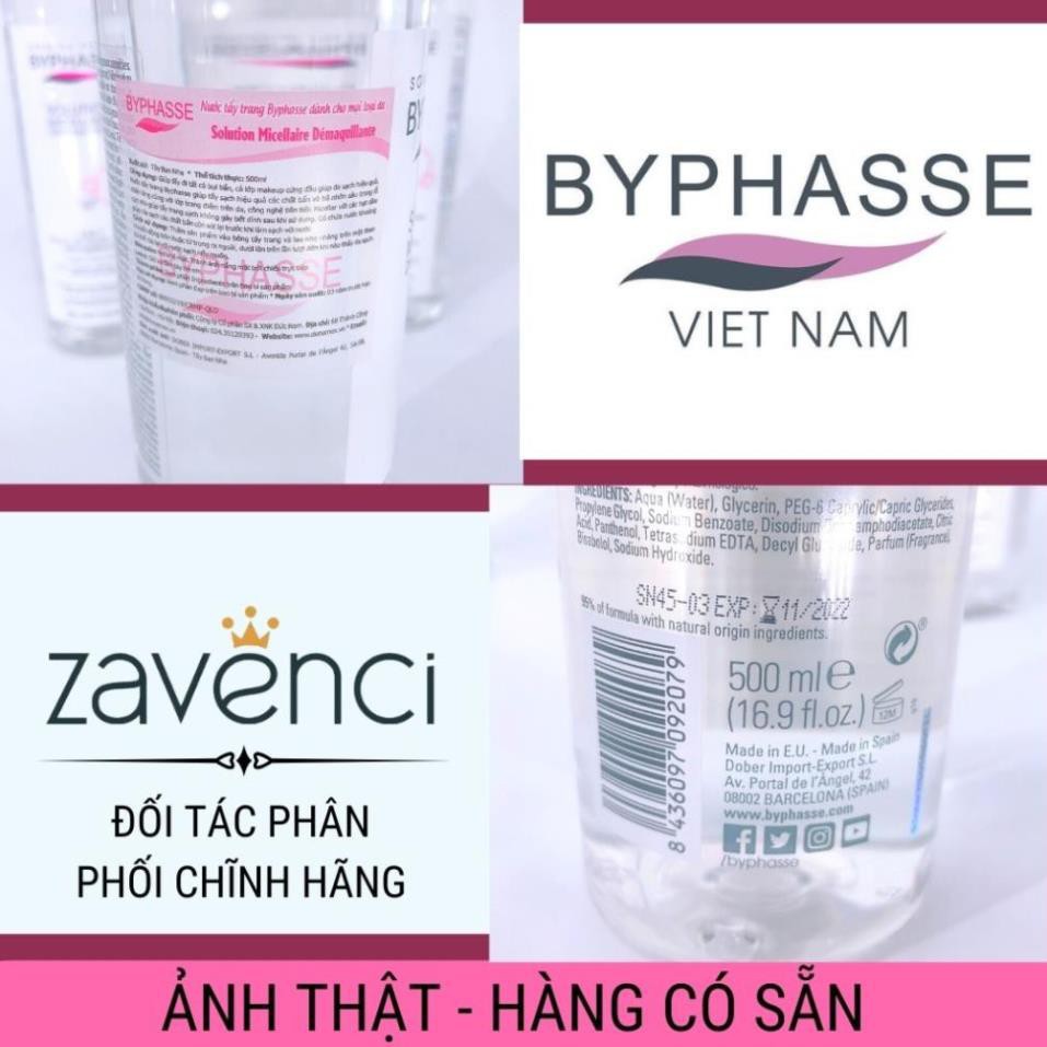 [BẢN NHẬP KHẨU] Nước Tẩy Trang BYPHASE Micellar Water Làm Sạch Sâu Phù Hợp Với Mọi Loại (Mẫu mới -500ml) | BigBuy360 - bigbuy360.vn