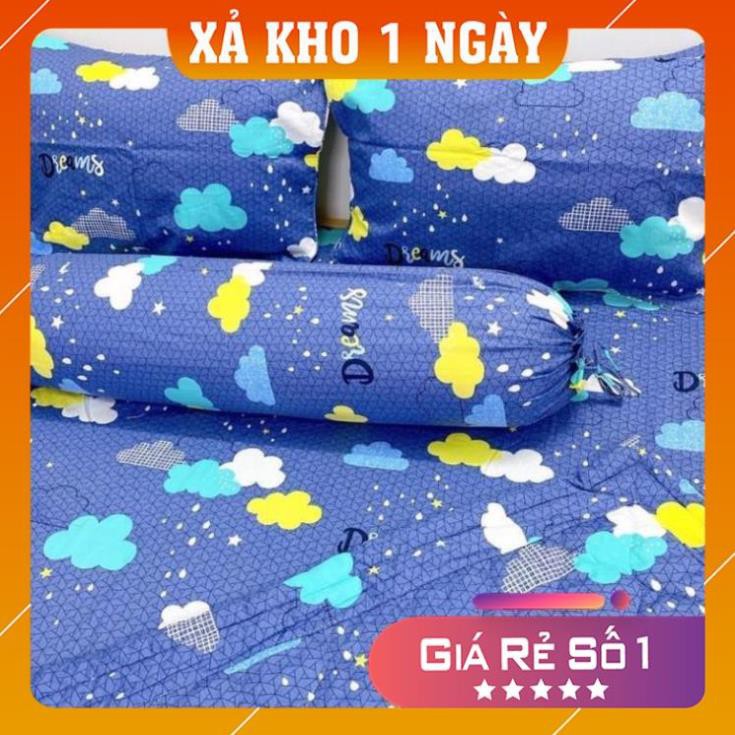 Bộ ga gối cotton Thắng Lợi (4 món, nệm dày 20 phân) (shopmh59)