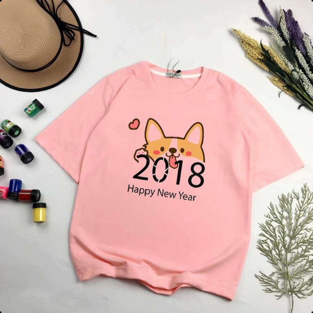 I-2266 Áo Thun Nữ Tay Ngắn In Con Chó Cute 2018 - Áo Phông Thun Cotton Siêu Đẹp - Mẫu Áo Phông Bán Chạy