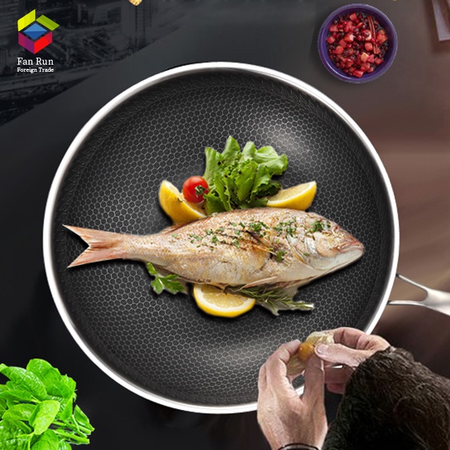 Chảo Chống Dính Đa Năng Sâu Lòng, Vân Tổ Ong Cao Cấp, Siêu Chống Dính Sâu Lòng Có Lưới Tổ Ong (nấu cả bếp từ)