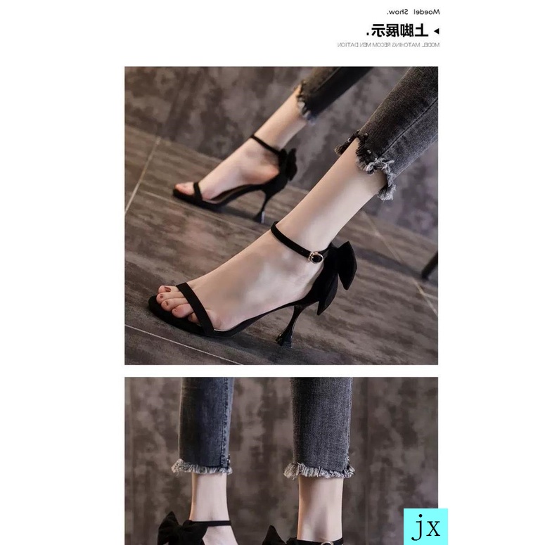 Giày sandal phối khóa thời trang mùa hè Hàn Quốc dành cho nữ 2021