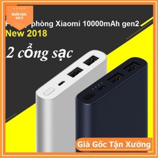 Pin sạc dự phòng Xiaomi Gen 2S 10.00mAh 2 cổng sạc - Hàng chính hãng