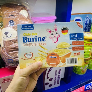 {Mua 1 tặng 1}Cháo sữa Burine 300G (6 hủ) từ 6 tháng tuổi