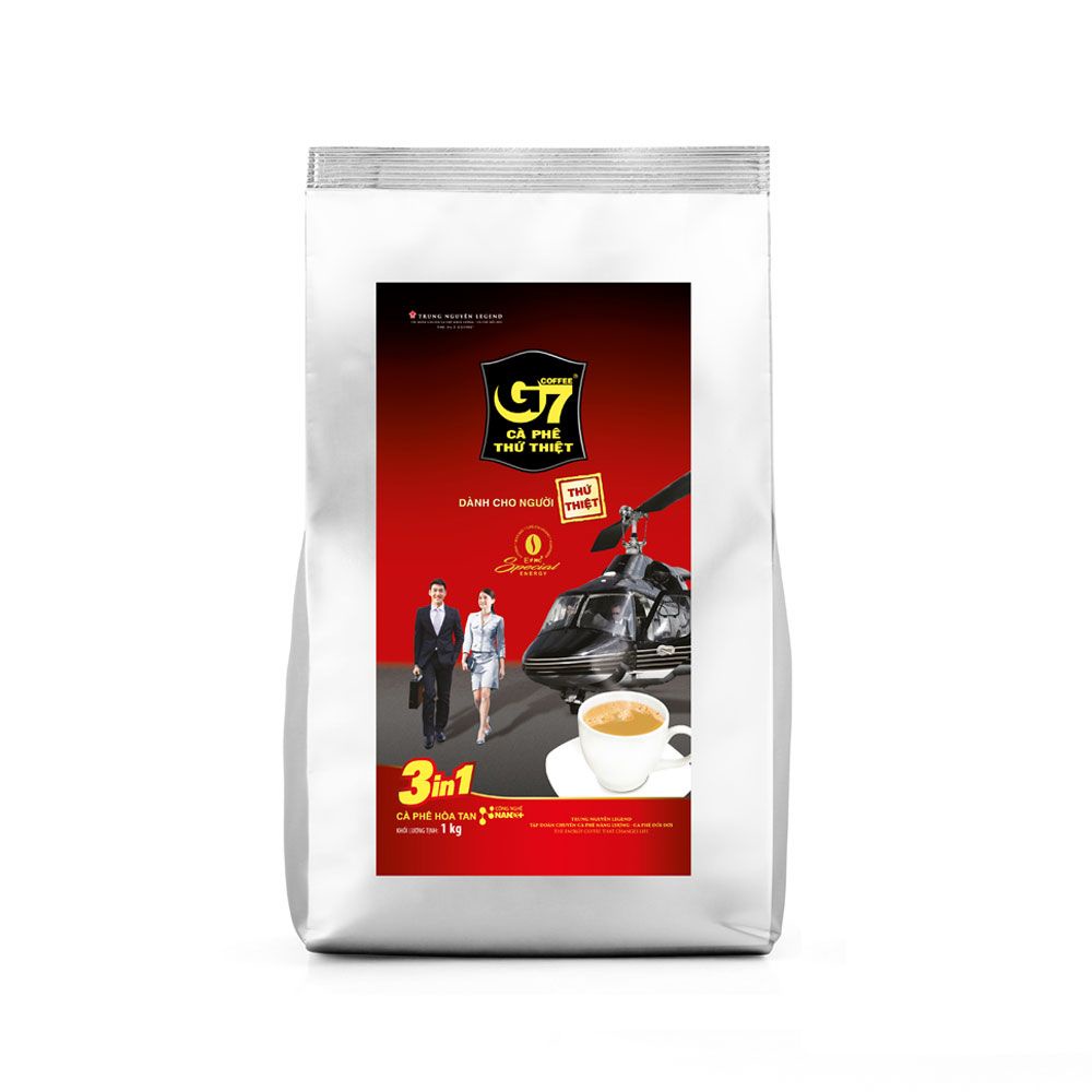 Cà Phê Sữa Hòa Tan G7 3in1 - Bịch 1 kg Trung Nguyên