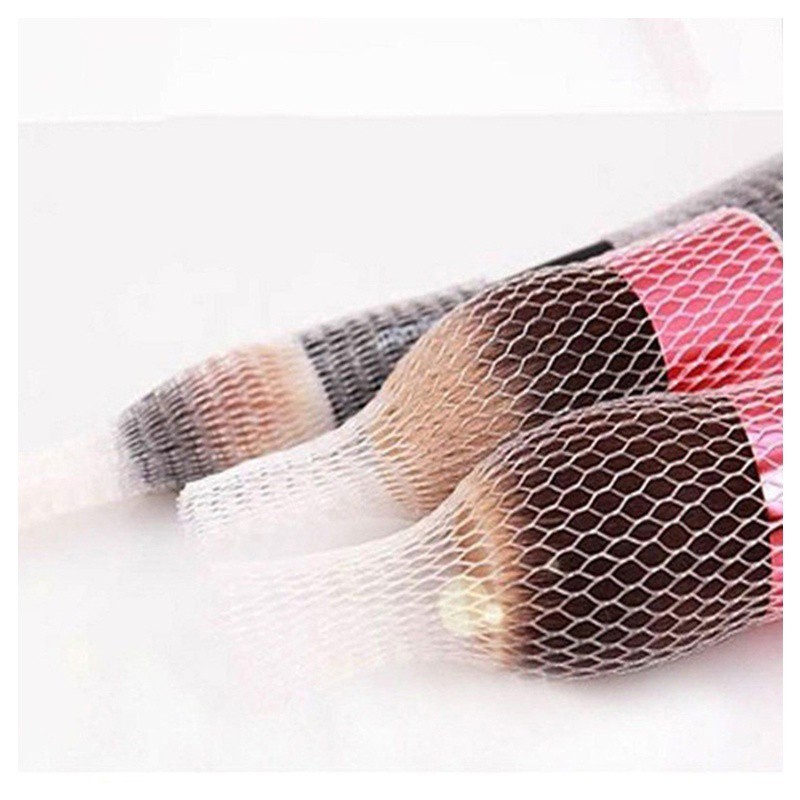Set 100 túi lưới bọc bảo vệ cọ trang điểm chuyên nghiệp tiện dụng