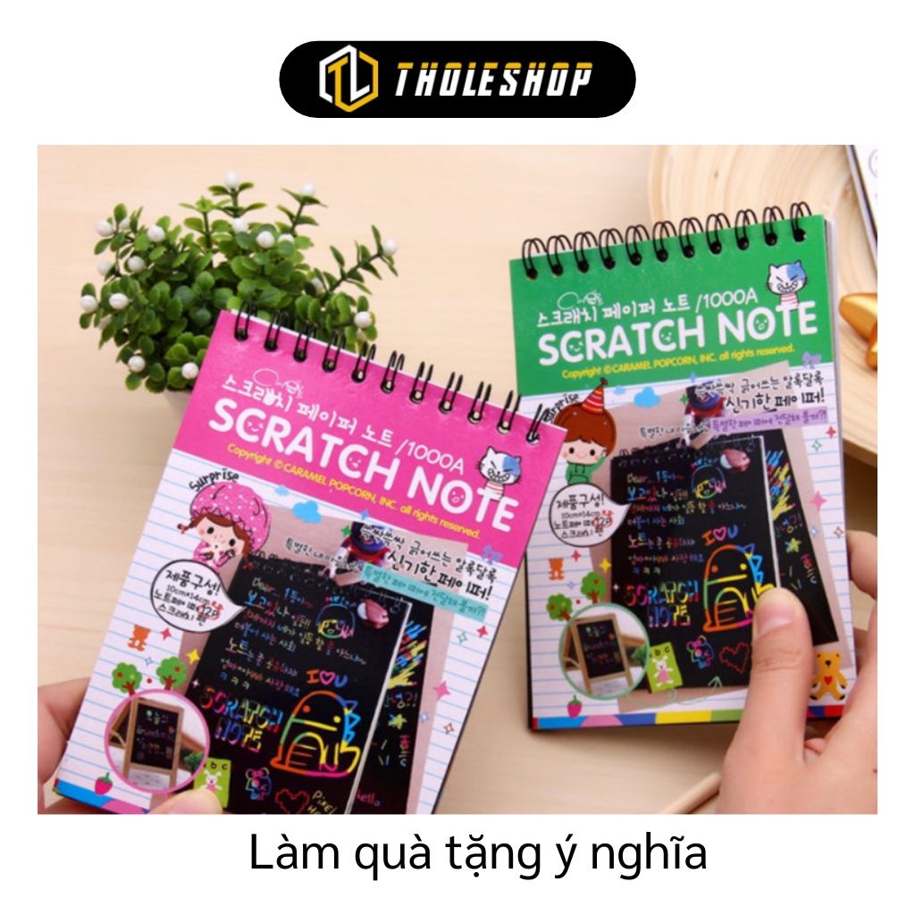 Sổ Ghi Chú - Số Tay Ma Thuật Scratch Note Nhiều Màu Sắc Cho Bé Ghi Chép 6906