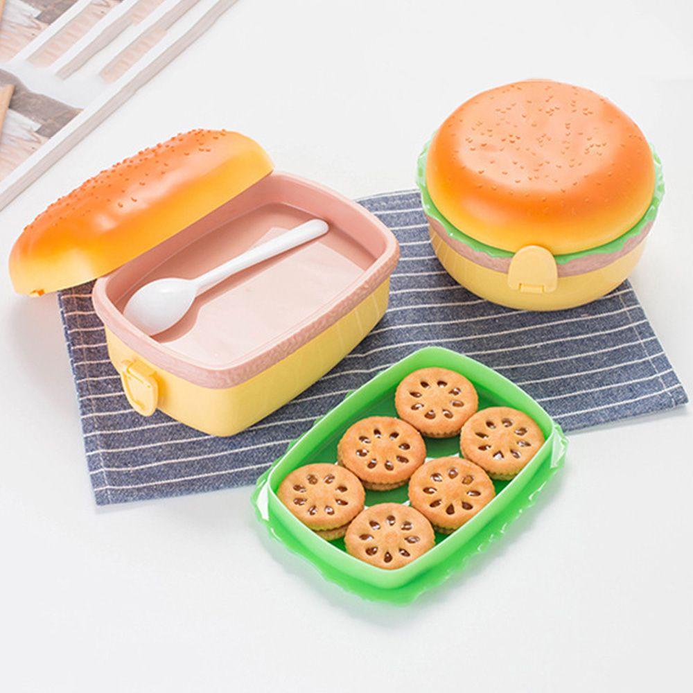 BORAG Hộp Đựng Thức Ăn Trưa Hình Hamburger
