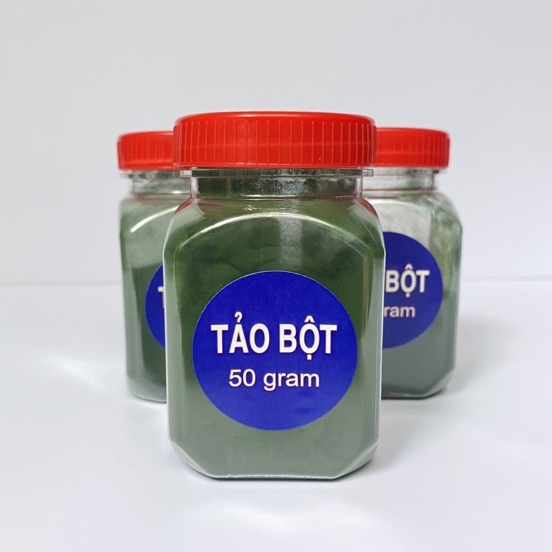 Tảo bột hũ 50g cho cá bảy màu, betta, bổ sung chất sơ