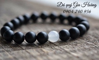Vòng đá phong thuỷ Obsidian 8 ly