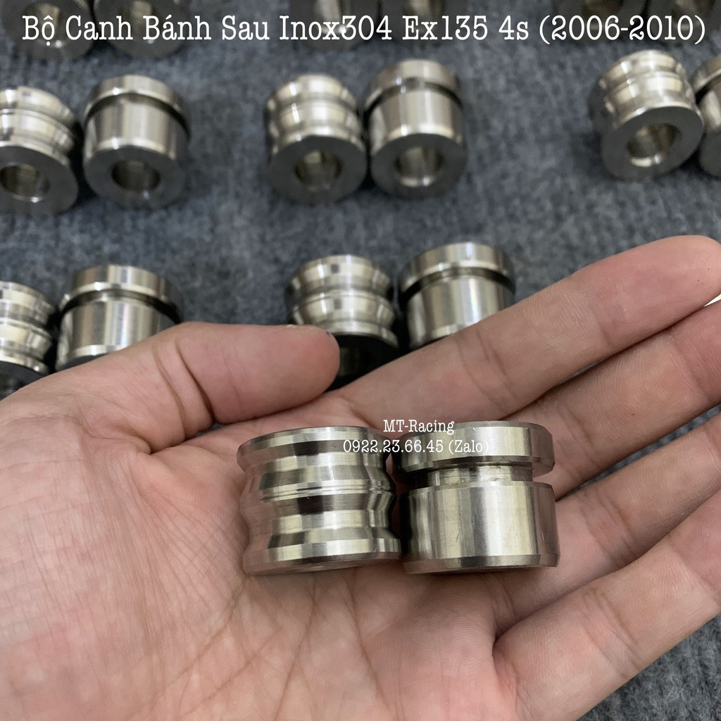 Bộ Canh Bánh Salaya Trước Sau Cho Ex135 4s (Ex Nhỏ 2006-2010) Chuẩn Inox304 Nguyên Khối Siêu Bóng