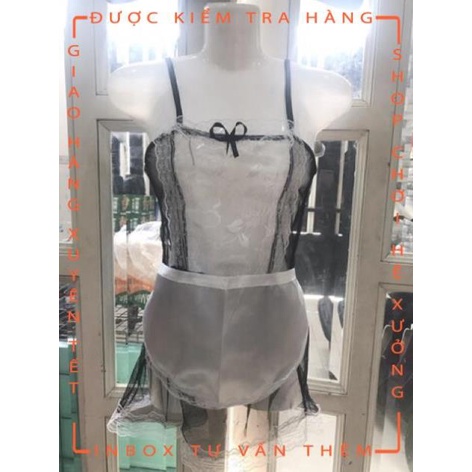 Set váy ngủ full phụ kiện cosplay cô hầu gái 3704  - hot tiktok | BigBuy360 - bigbuy360.vn