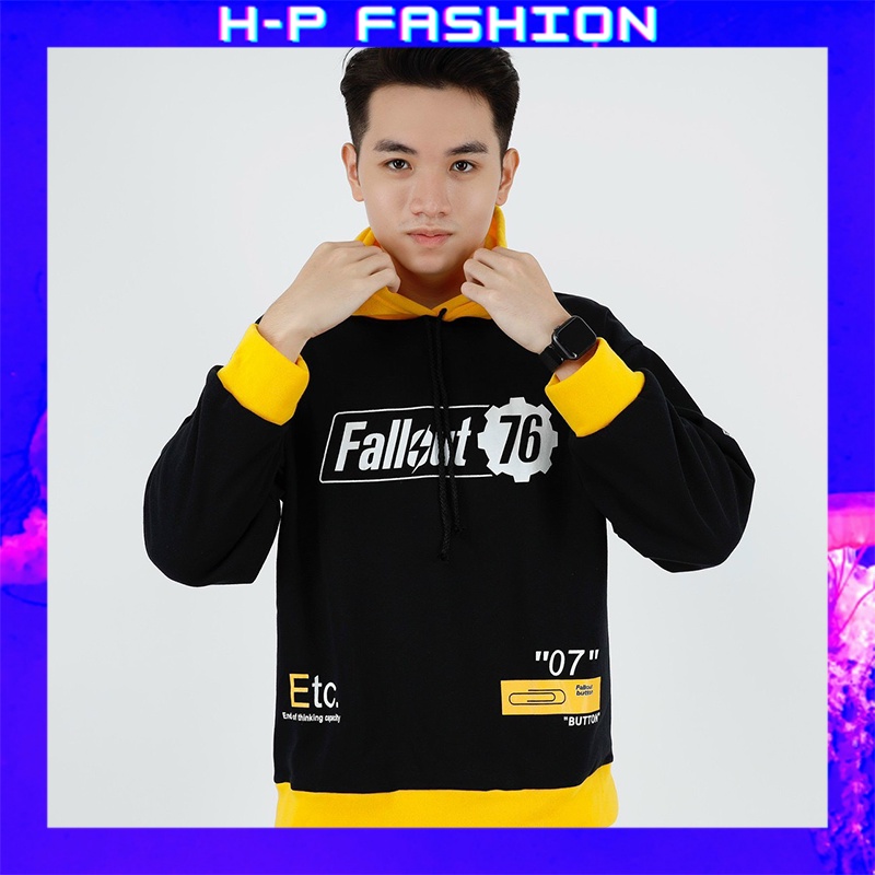 Áo hoodie nam form rộng vải nỉ dày dặn, siêu co giãn chuẩn form thời trang cao cấp thời trang Hpfashion - KVAHD14