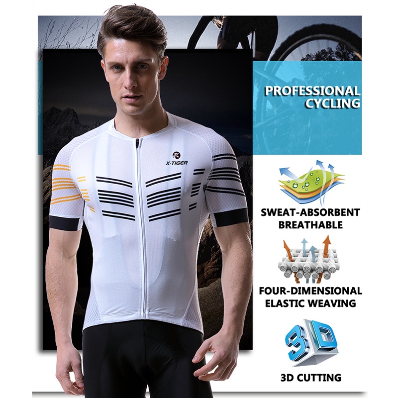 Áo thun X-TIGER Jersey thoáng khí để đi xe đạp leo núi thích hợp cho mùa hè