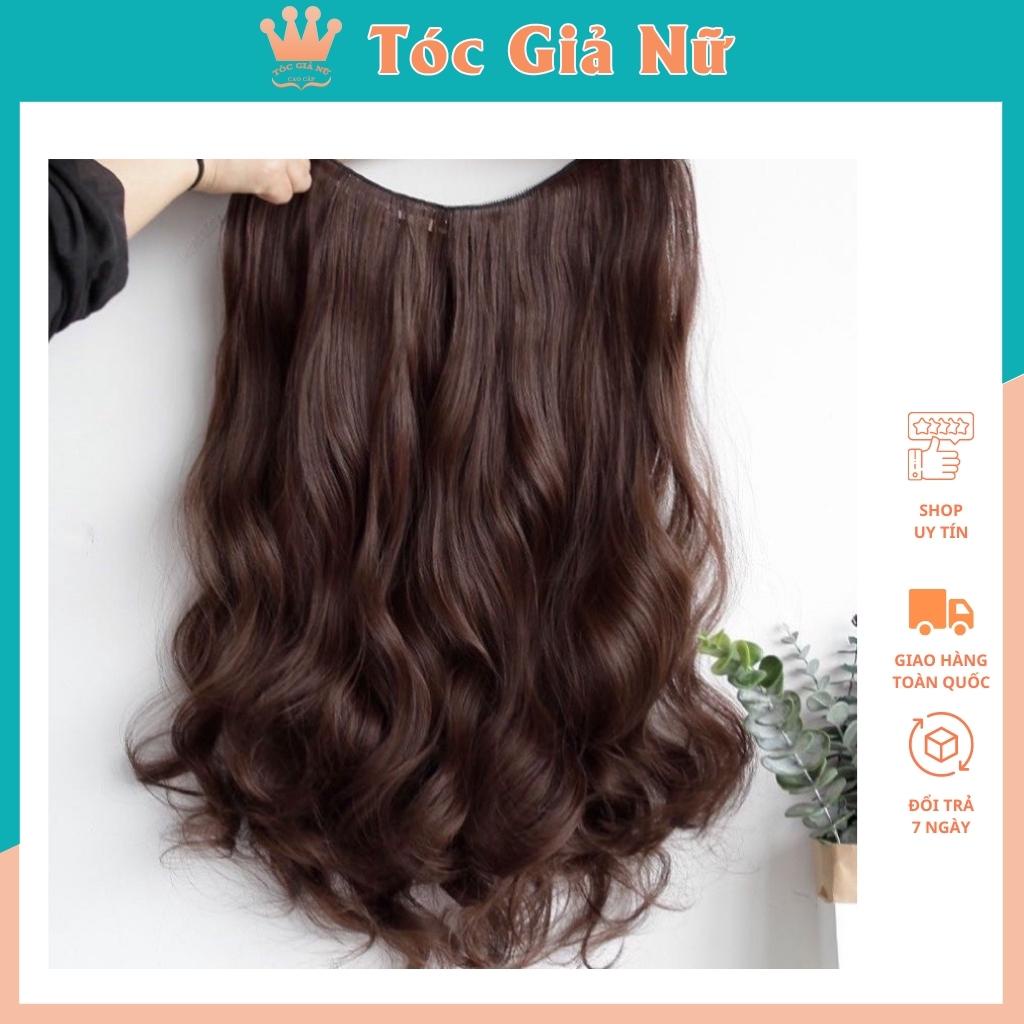 Tóc giả nữ đẹp / Free ship 99k / Tóc giả kẹp xoăn đuôi HQ230-60CM